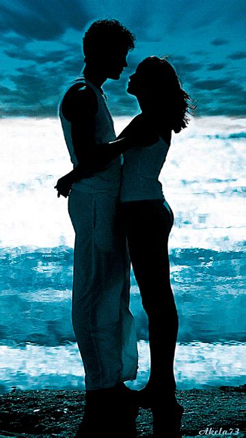 Two At Sunset Romantic  Romantic Kiss  Romantic