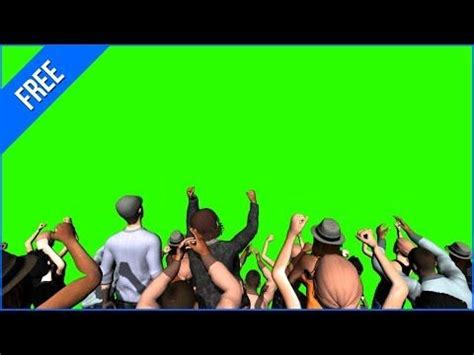 Pessoas Comemorando #2 - Crowd Cheering #2 / Green Screen - Chroma Key - YouTube | Chroma key ...