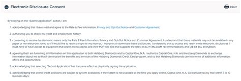 Capital one pricing information and the capital one customer agreement. How to Apply for The Helzberg Diamonds Credit Card
