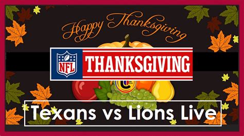 The schedule includes the matchups, date, time, and tv. NFL Texans vs Lions Live Free Week 12 Streams Reddit ...