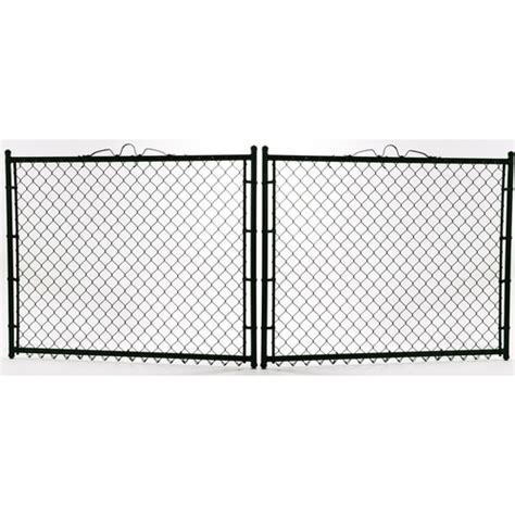 4 Ft H X 12 Ft W Vinyl Coated Steel Chain Link Fence Gate In The Chain