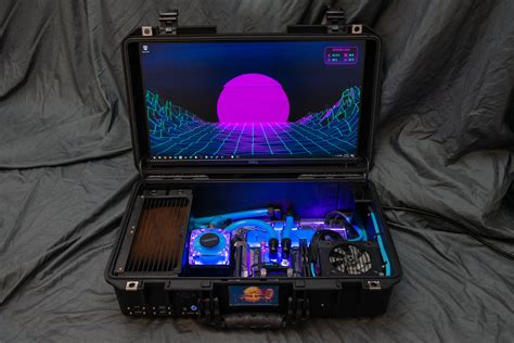 Briefcase Turned Into Liquid Cooled Gaming Pc With Built