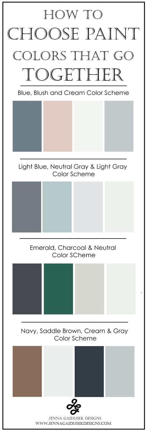 How To Choose Paint Colors That Go Together Colours That Go Together