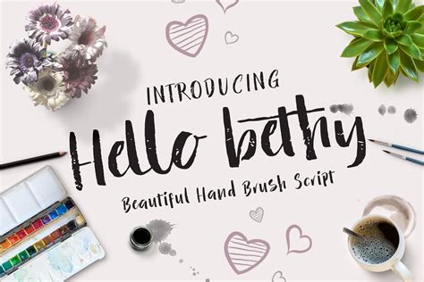 Hello Bethy ~ Script Fonts ~ Creative Market