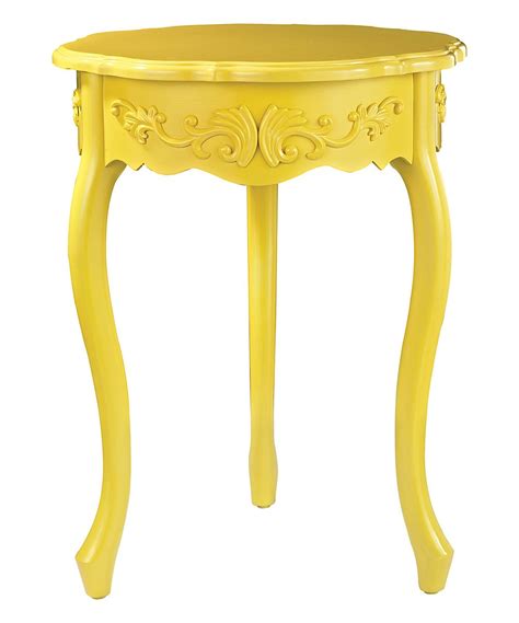 Elk Group Yellow Accent Table Zulily Yellow Furniture Accent Table
