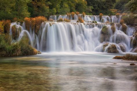 Amazing Nature Landscape Waterfall Skradinski Buk Krka National Park