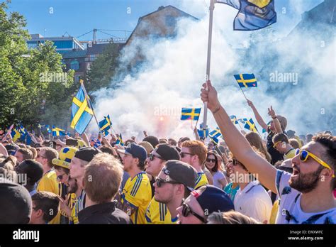 Thousands Of Swedish Football Fans Welcome Back The Sweden Players Who Won The Uefa European