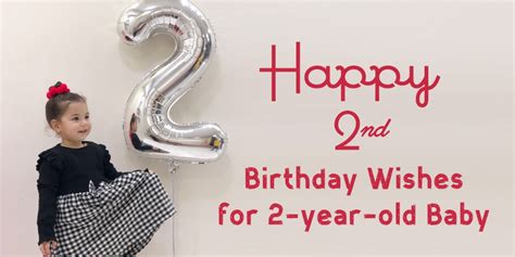 Happy 2nd Birthday Wishes For Two Year Old Baby