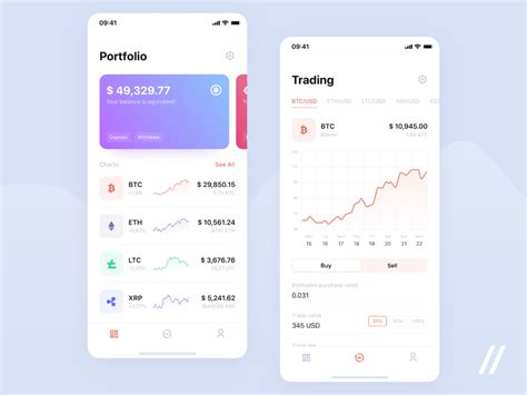 Cryptocurrency App App App Design Cryptocurrency