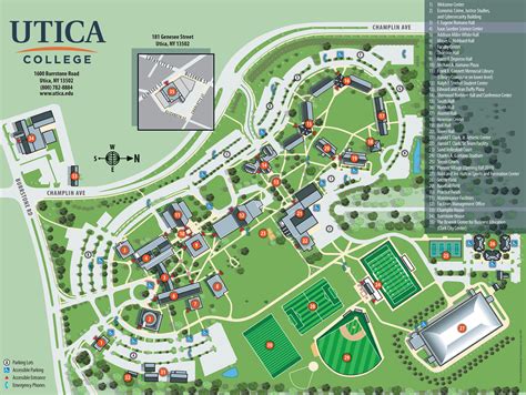Uc Campus Map Small Utica University