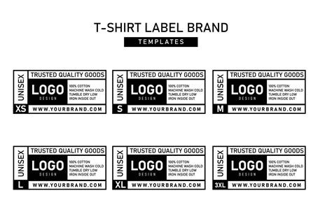 Clothing Label Templates Design 21736930 Vector Art At Vecteezy