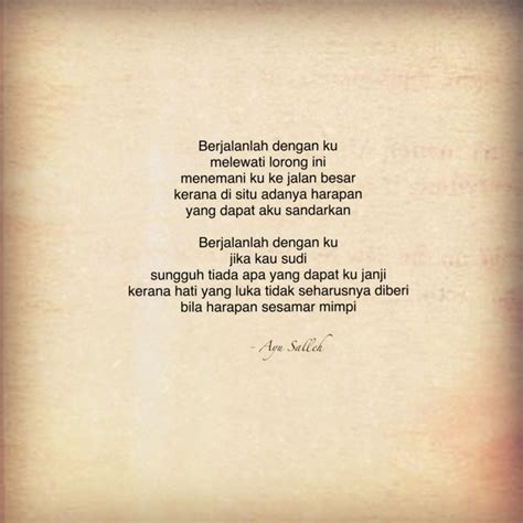 Ini adalah puisi yang saya ringkaskan dan dipetik dari buku sulung