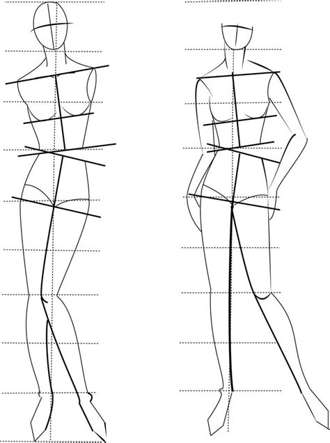 Figure Basic 1 Fashion Model Sketch Fashion Model Drawing