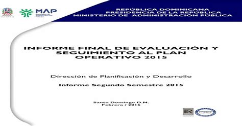 Download Pdf Informe Final De EvaluaciÓn Y Seguimiento Al Plan