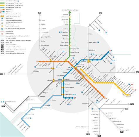 Metropolitana Carte Rome Rome Plan De Rome