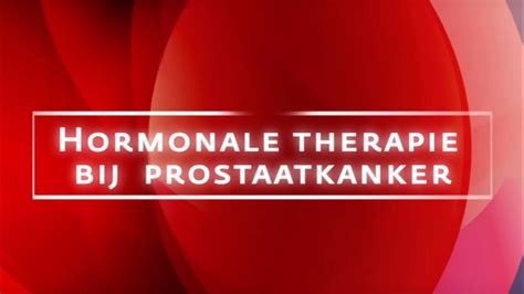 Hormoontherapie Bij Prostaatkanker YouTube