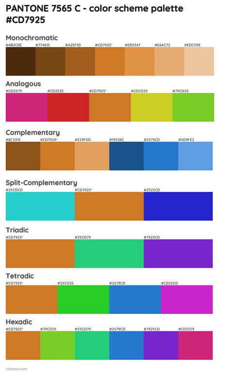 Pantone 7565 C Color Palettes And Color Scheme Combinations
