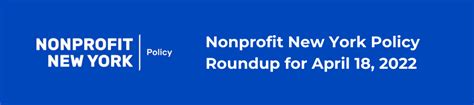 Nonprofit New York Policy Roundup For April 18 2022 New York City Long Island Westchester