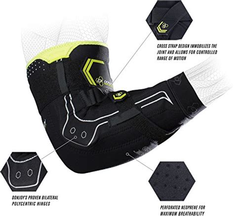 Donjoy Performance Bionic Elbow Brace Maximum Hinged Support For Elbow Hyperextension Ucl