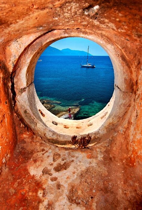 Window To The Ionian Sea By Hercules Milas Redbubble