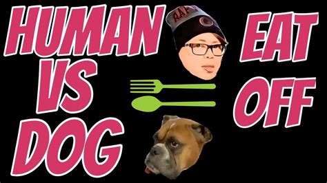 We pet lover always concern about dog health. Human vs Dog Food Challenge - YouTube