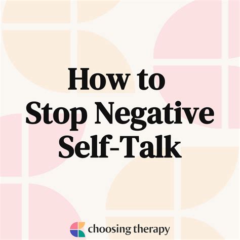 How To Stop Negative Self Talk 11 Tips