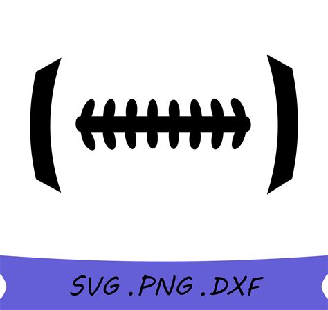 Football Laces Svg Football Outline Football Stitch Images For Cricut