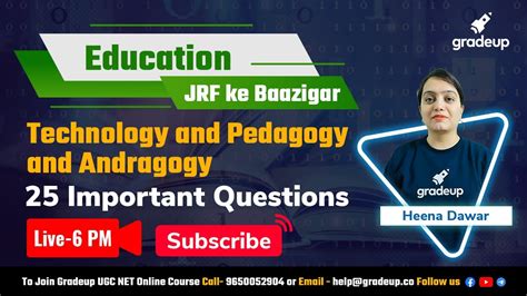 25 Important Questions From Technology In Pedagogy And Andragogy Ugc