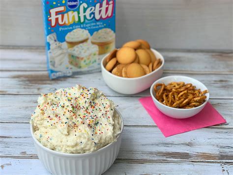 Funfetti Cake Mix Dip Recipe Homemade Dunkaroo Dip