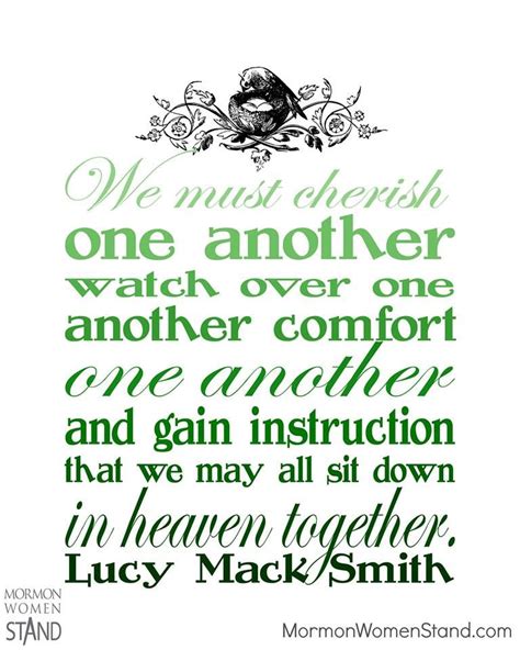 “we Must Cherish One Another Watch Over One Another Comfort One
