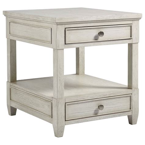 Universal Coastal Living Home Escape 2 Drawer End Table Mueller