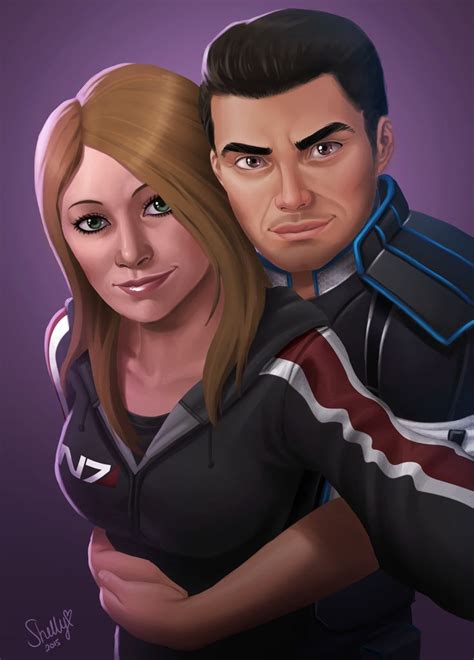 Alexis Shepard And Kaidan Alenko Drawn And Colored By Sh3lly On
