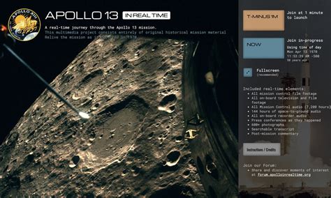 Download and use 6,000+ footage stock videos for free. This website lets you relive Apollo 13 in real time ...