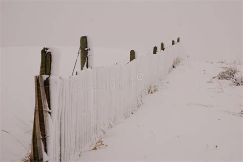 Wyoming Snow Fence Stock Image Image Of Wyoming Storm 50755379