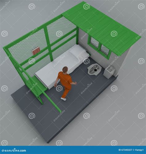3d Reconstruction Of A Prison Cell, ADX Florence Supermax, Colorado