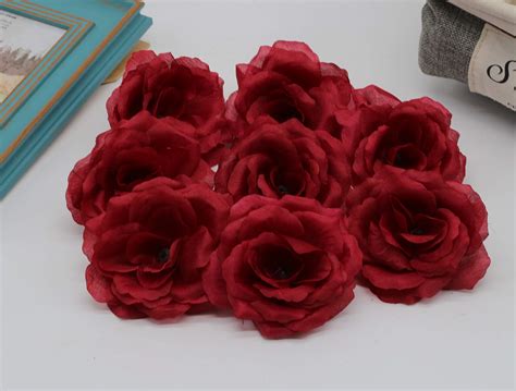 silk flowers wholesale 100 artificial silk rose heads bulk flowers 10cm for flower wall kissing