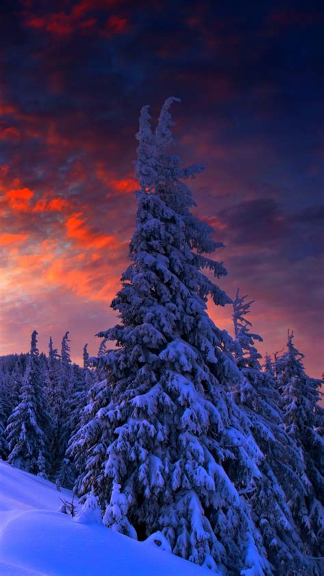 Download 540x960 Wallpaper Sky Freezing Nature Snow Mountain Range