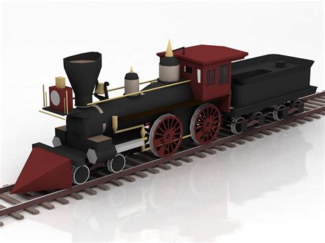 Steam Train And Caboose 3d Model Turbosquid 1869922