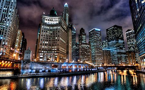 Download Chicago City Scenery Wallpaper Desktop Wallpaperlepi By