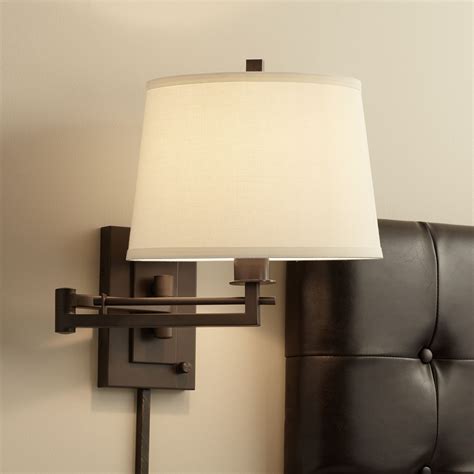 Its perfectly suspended head hovers over you, lighting the type print of your favorite novel or simply illuminating the room. Franklin Iron Works Modern Swing Arm Wall Lamp Matte ...