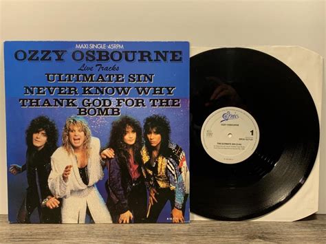 Ozzy Osbourne The Ultimate Sin 397901615 ᐈ Craneflyrecords På Tradera