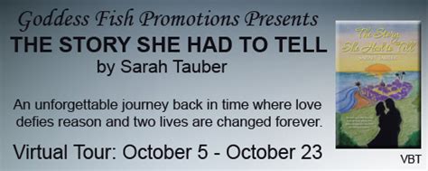 Goddess Fish Promotions Vbt The Story She Had To Tell By Sarah Tauber