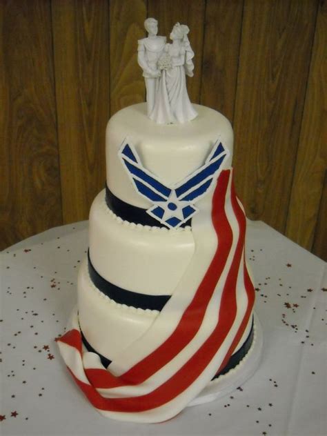 Air Force Wedding Cake Not In Love With The Cake Topper Military