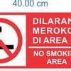 Jual Ready Rambu Dilarang Merokok No Smoking Area Cm X Cm Di Lapak Blue Sticker Bukalapak