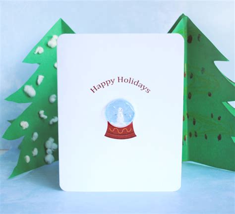 Mini snow globe favors from ever mine zakka life: Snow Globe Christmas Card