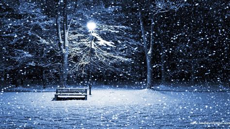 Christmas Snow Scene Wallpapers Wallpaper Cave