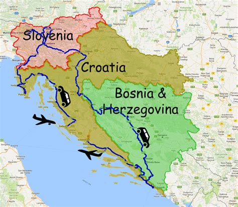 Croatia Slovenia Bosnia And Herzegovina Summed Up Come And Travel With Us