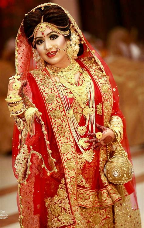 Beautiful Indian Bridal Bengali Bridal Makeup Indian Bride Makeup Indian Wedding Bride Bridal