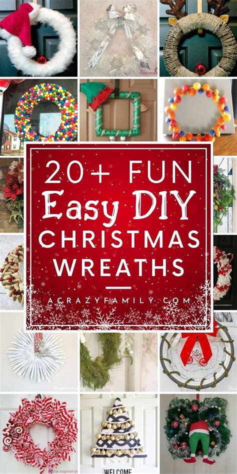 30 Super Easy Festive Diy Christmas Wreaths Holiday Wreaths Diy