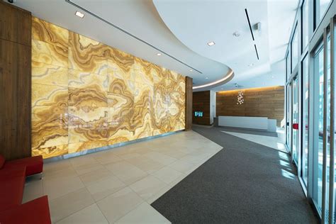 Backlit Onyx Lobby Feature Wall Gpi Design